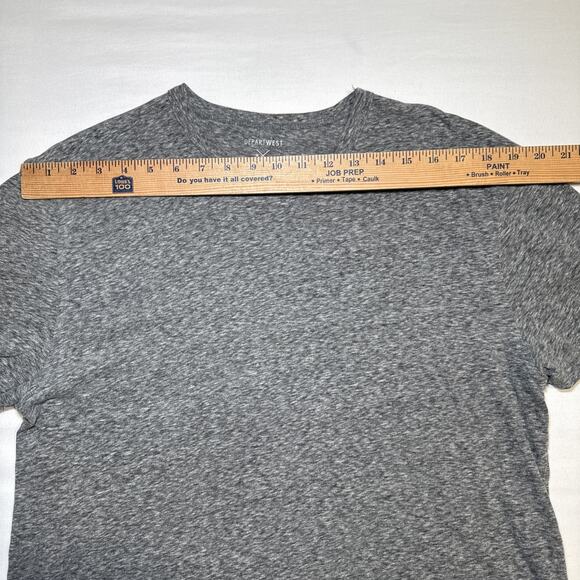Depart West Mens Heather Gray Tee Shirt Crew Neck Short Sleeve Size XL Soft EUC - Picture 4 of 11